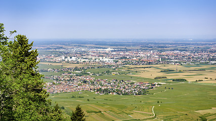 Image showing an aerial view to Colmar France