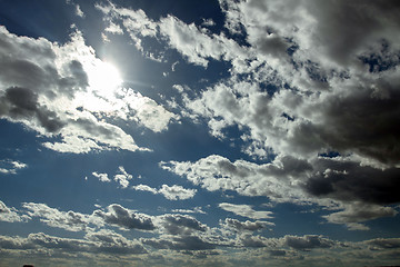 Image showing Blue sky with clouds