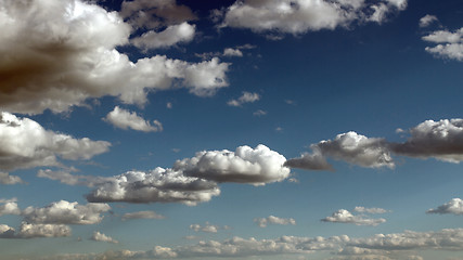 Image showing Blue sky with clouds