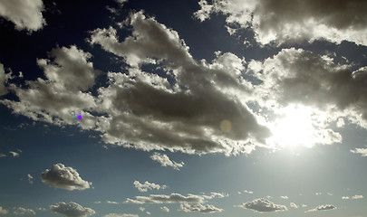 Image showing Blue sky with clouds