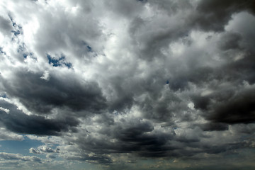 Image showing Beautiful storm sky with clouds