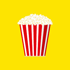 Image showing Cinema concept vector popcorn illustration