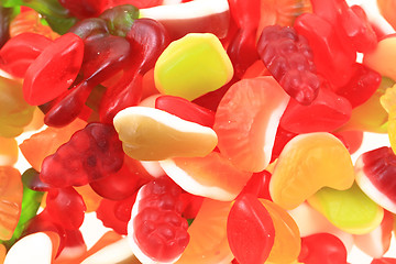 Image showing jelly gumdrop sweet background