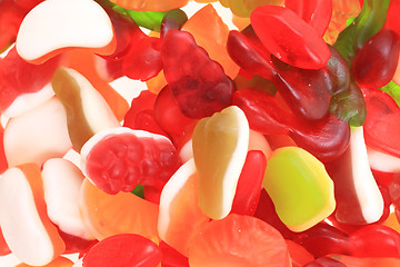 Image showing jelly gumdrop sweet background