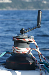 Image showing Sailboat winch