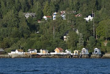 Image showing Coastal idyll in Norway