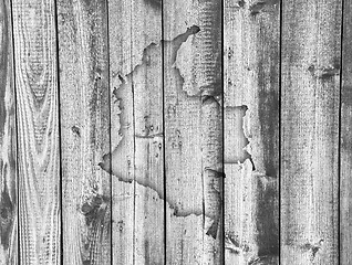 Image showing Map of Colombia on weathered wood