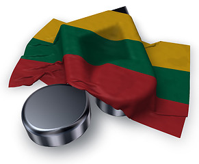 Image showing music note and flag of lithuania