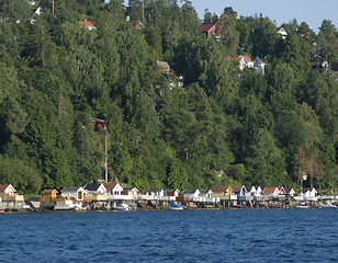 Image showing Coastal idyll in Norway