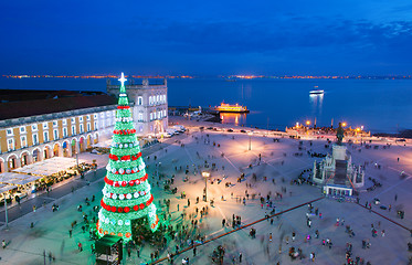 Image showing Lisbon Christmas celebration, Portugal