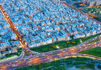 Image showing  Tehranview from above, Iran