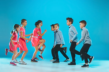 Image showing The kids dance school, ballet, hiphop, street, funky and modern dancers