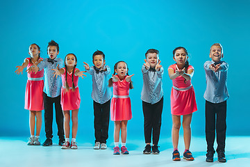 Image showing The kids dance school, ballet, hiphop, street, funky and modern dancers