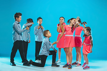 Image showing The kids dance school, ballet, hiphop, street, funky and modern dancers