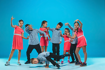 Image showing The kids dance school, ballet, hiphop, street, funky and modern dancers