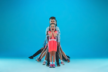 Image showing The kids dance school, ballet, hiphop, street, funky and modern dancers