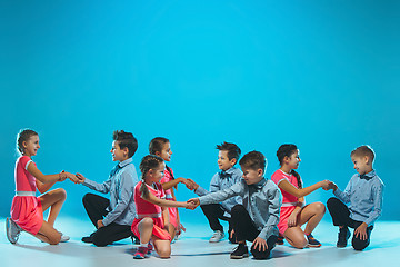 Image showing The kids dance school, ballet, hiphop, street, funky and modern dancers