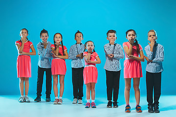 Image showing The kids dance school, ballet, hiphop, street, funky and modern dancers