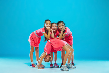 Image showing The kids dance school, ballet, hiphop, street, funky and modern dancers