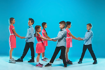 Image showing The kids dance school, ballet, hiphop, street, funky and modern dancers