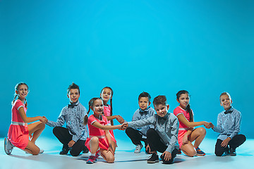 Image showing The kids dance school, ballet, hiphop, street, funky and modern dancers