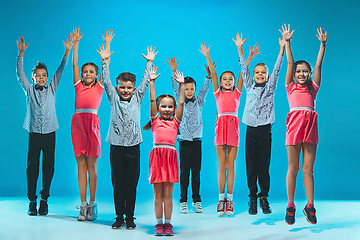 Image showing The kids dance school, ballet, hiphop, street, funky and modern dancers