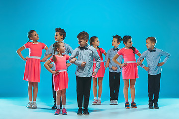 Image showing The kids dance school, ballet, hiphop, street, funky and modern dancers