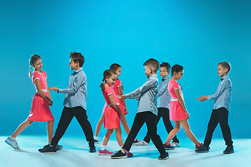 Image showing The kids dance school, ballet, hiphop, street, funky and modern dancers