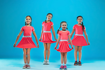 Image showing The kids dance school, ballet, hiphop, street, funky and modern dancers