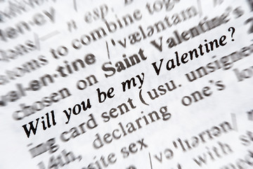 Image showing Will you be my valentine