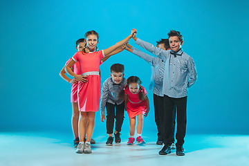 Image showing The kids dance school, ballet, hiphop, street, funky and modern dancers