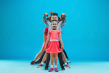 Image showing The kids dance school, ballet, hiphop, street, funky and modern dancers