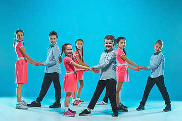 Image showing The kids dance school, ballet, hiphop, street, funky and modern dancers