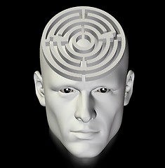 Image showing maze of thought abstract 3d illustration