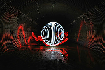 Image showing Light Painting With Color and Tube Lighting