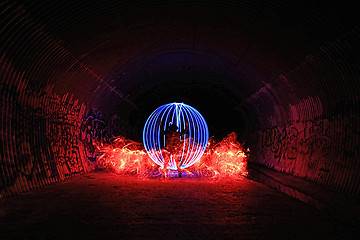 Image showing Light Painting With Color and Tube Lighting