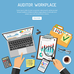 Image showing Auditor Workplace Concept