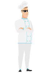 Image showing Confident chef cook in sunglasses.