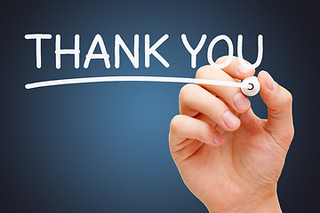 Image showing Thank You Handwritten With White Marker