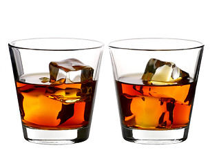 Image showing whiskey on rocks