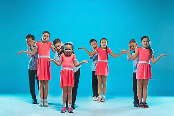 Image showing The kids dance school, ballet, hiphop, street, funky and modern dancers