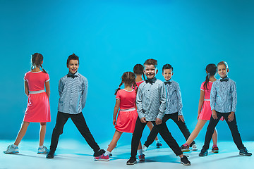 Image showing The kids dance school, ballet, hiphop, street, funky and modern dancers