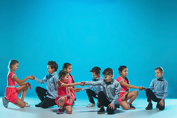 Image showing The kids dance school, ballet, hiphop, street, funky and modern dancers