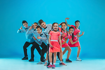 Image showing The kids dance school, ballet, hiphop, street, funky and modern dancers