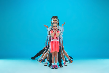 Image showing The kids dance school, ballet, hiphop, street, funky and modern dancers