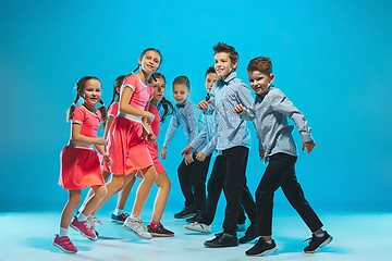 Image showing The kids dance school, ballet, hiphop, street, funky and modern dancers