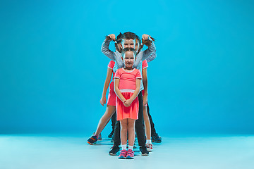 Image showing The kids dance school, ballet, hiphop, street, funky and modern dancers