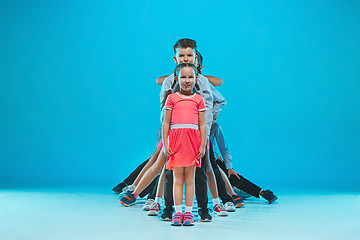 Image showing The kids dance school, ballet, hiphop, street, funky and modern dancers