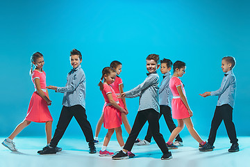 Image showing The kids dance school, ballet, hiphop, street, funky and modern dancers