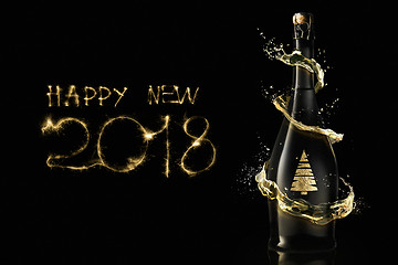 Image showing New Year Celebration with champagne